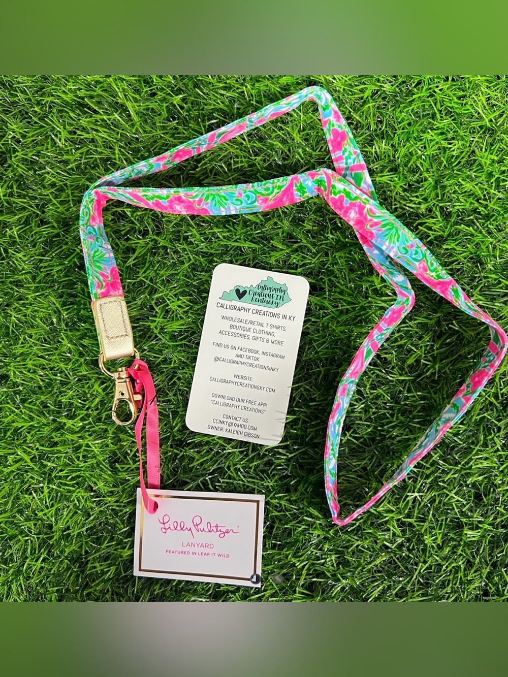Brand New Lilly Pulitzer in Leaf It Wild Lanyard